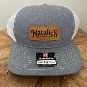 Natalie's Gray and White Trucker Hat